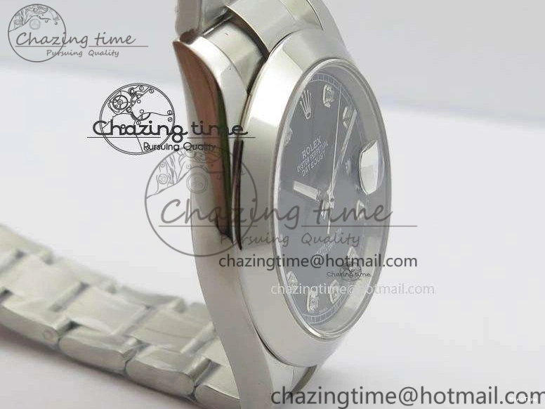 MiroTime 0323 DailyWear DateJust 41mm 126300 SS Noob 1:1 Best Edition Black Dial Diam Markers On SS Bracelet A 3587